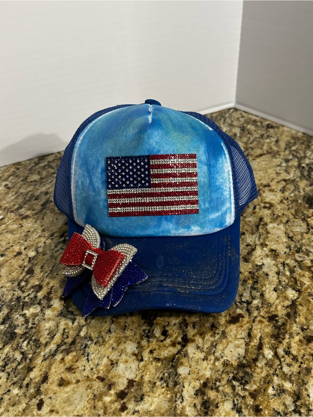 Trucker Hat with Bow and USA Flag 🇺🇸🇺🇸🎉🎉 Bougie